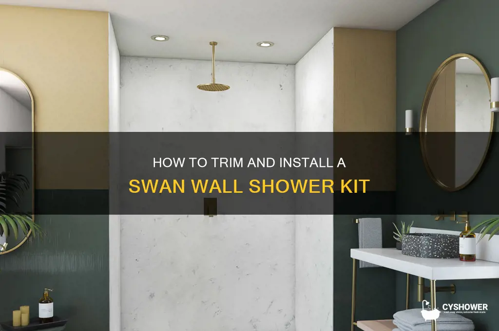 can i trim swan wall shower kit