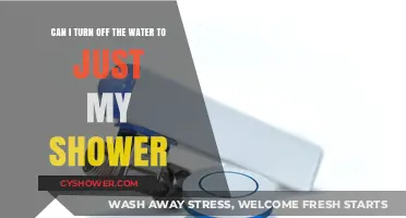 How to Turn Off Water Supply to Your Shower Only