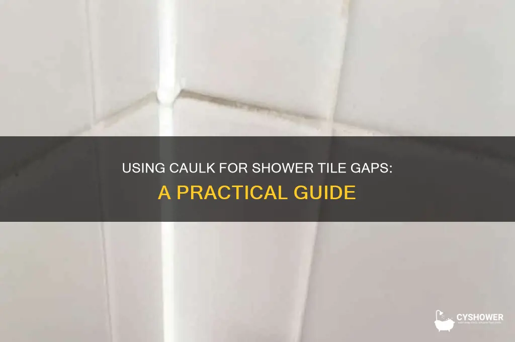 can i use caulk on shower tile gaps
