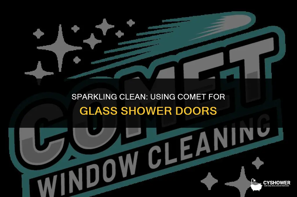 can i use comet to clean my glass shower doors