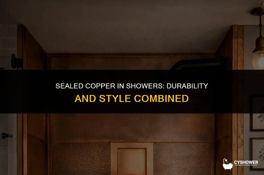 can i use copper in the shower if its sealed