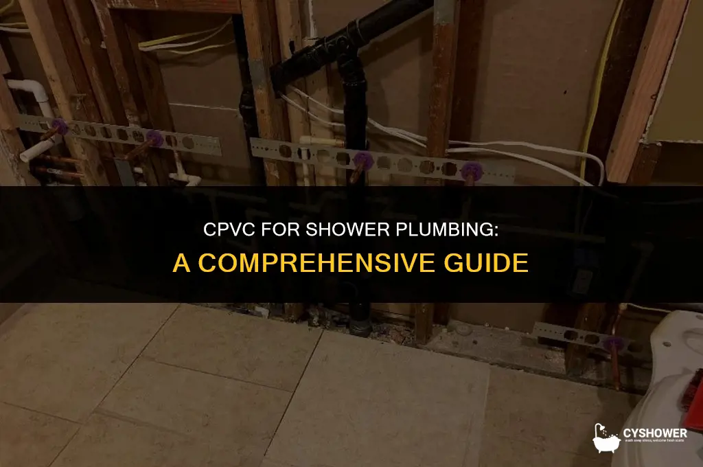 can i use cpvc for shower plumbing