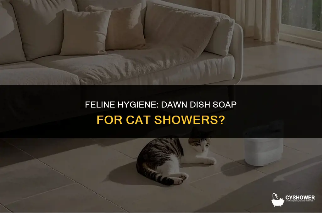 can i use dawn to shower my cat
