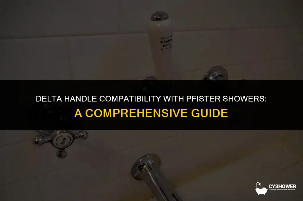 can i use delta handle on pfister shower