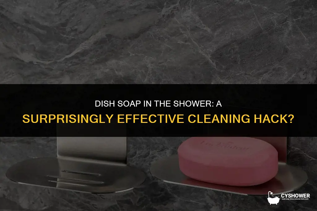 can i use dishsoap in the shower