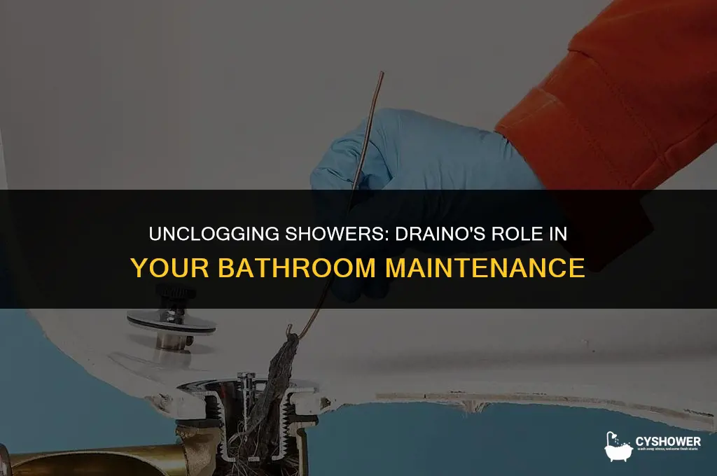 can i use draino in my shower