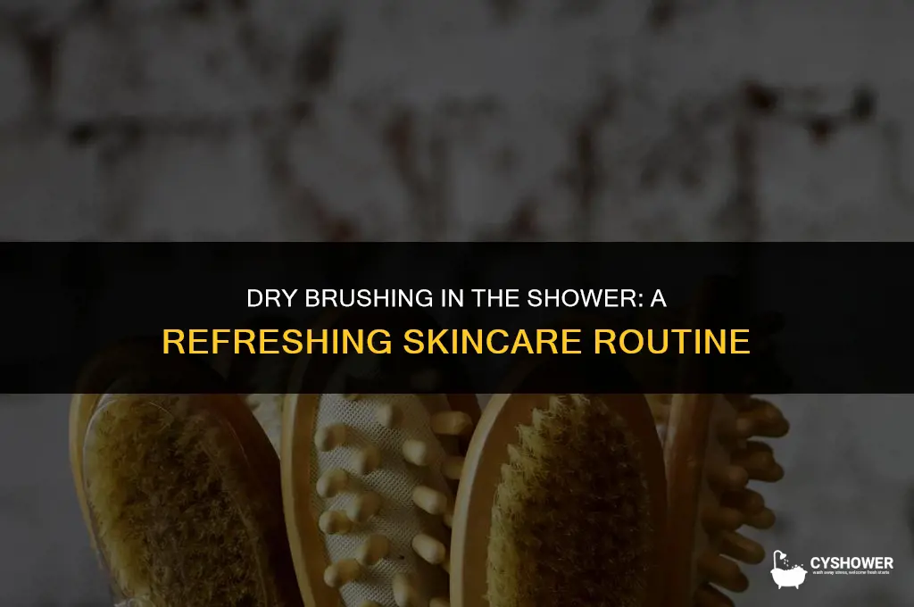 can i use dry brush in shower