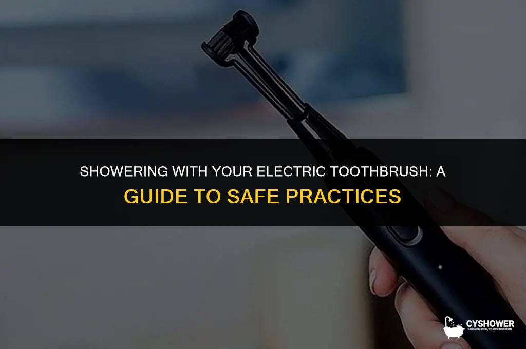 can i use electric toothbrush in shower