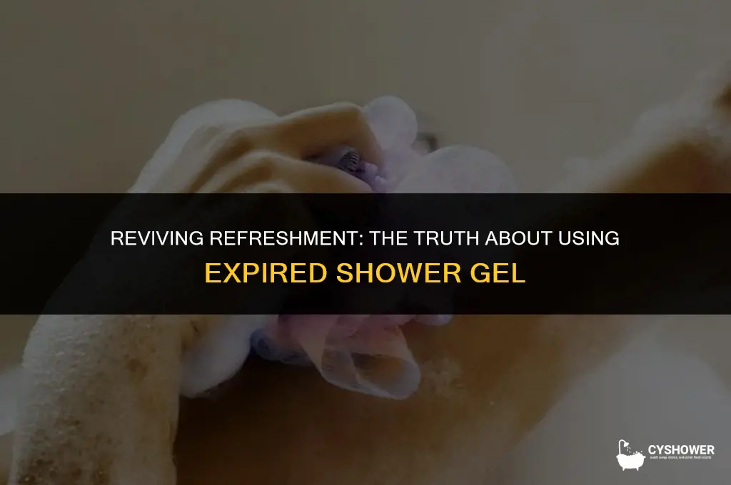 can i use expired shower gel