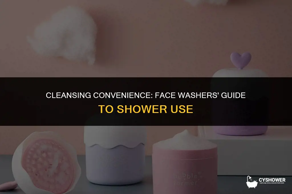 can i use face cleanser in the shower