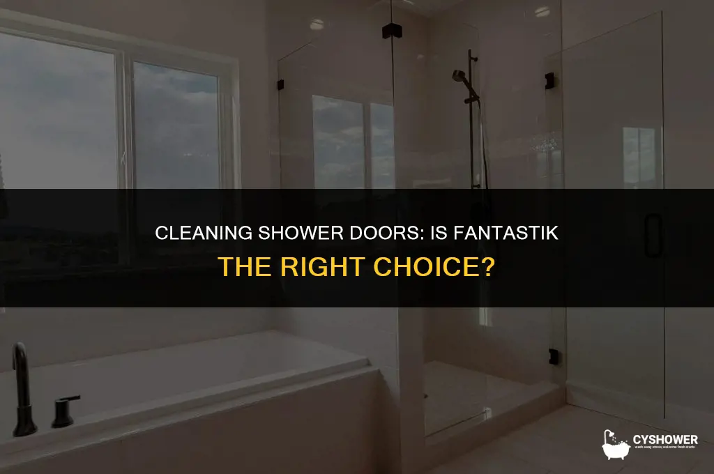 can i use fantastik on shower doors