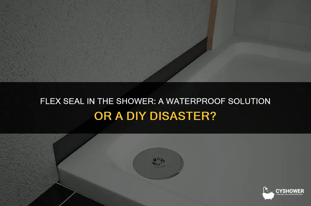 can i use flex seal in my shower
