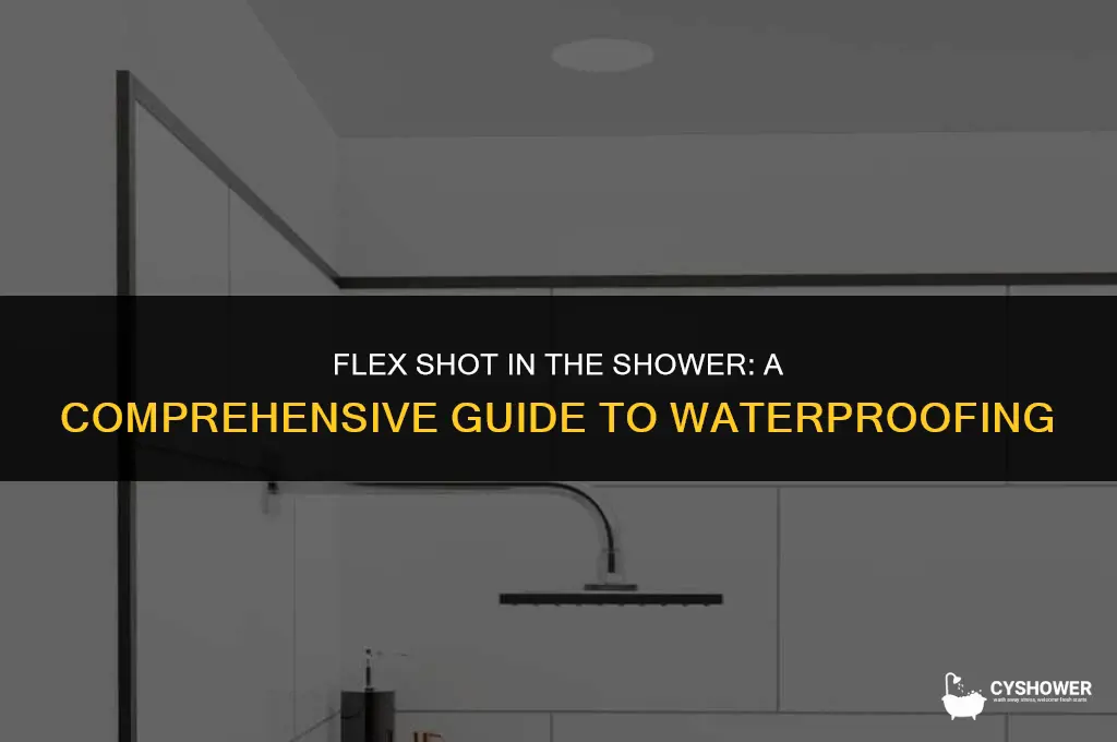 can i use flex shot in a shower