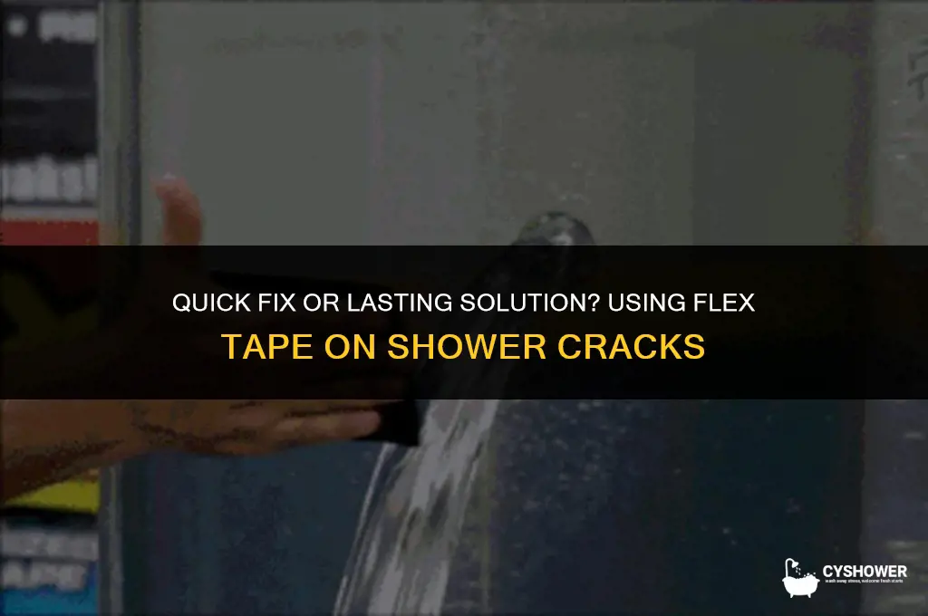 can i use flex tape on crack on shower