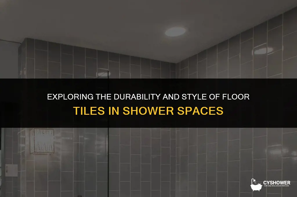 can i use floor tile in a shower