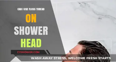 Creative Cleaning Hacks: Using Floss Thread on Shower Heads