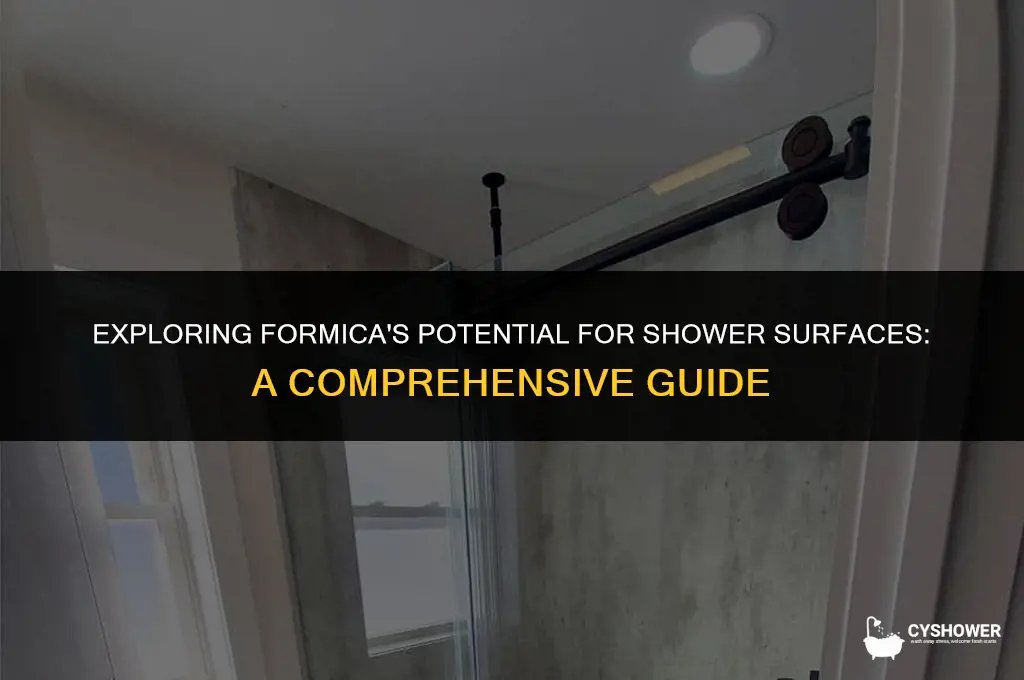 can i use formica in a shower
