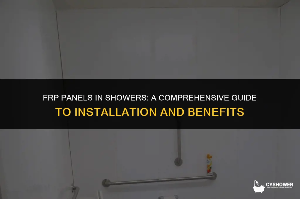 can i use frp panels in a shower