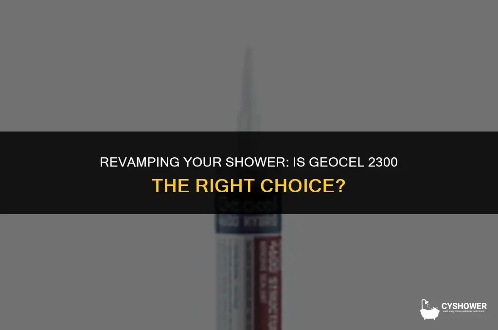 can i use geocel 2300 for a shower