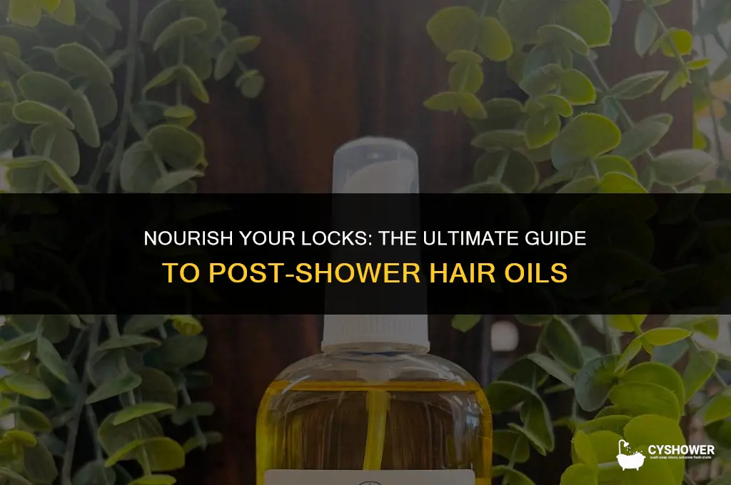 can i use hair oil after shower