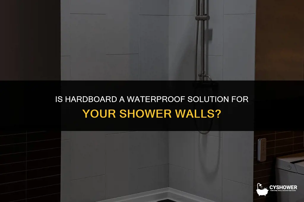 can i use hardboard in the shower