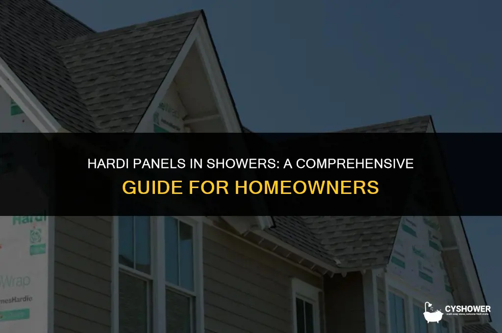 can i use hardi panels in a shower
