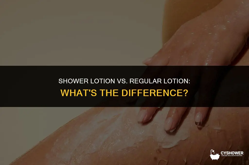 can i use in shower lotion as regular lotion