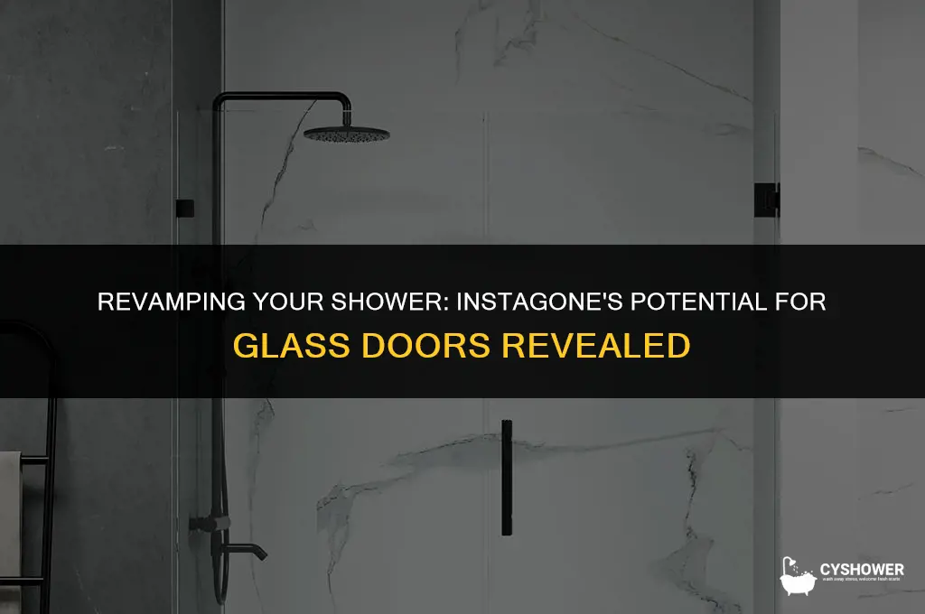 can i use instagone on glass shower doors
