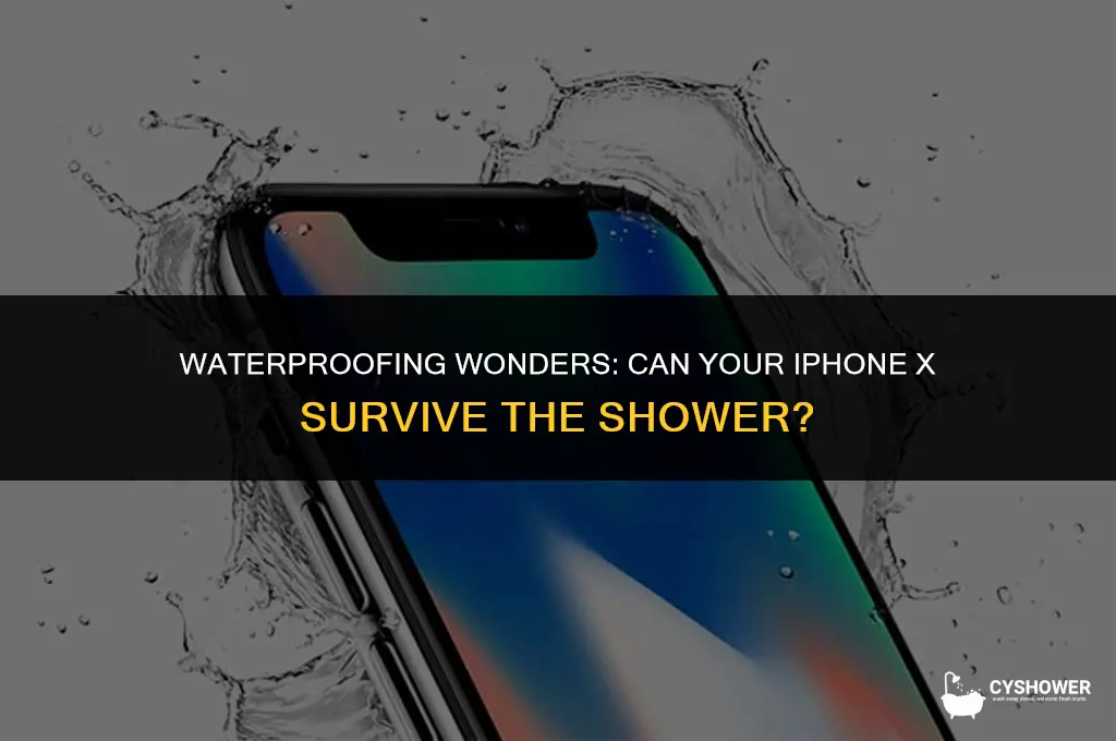 can i use iphone x in shower