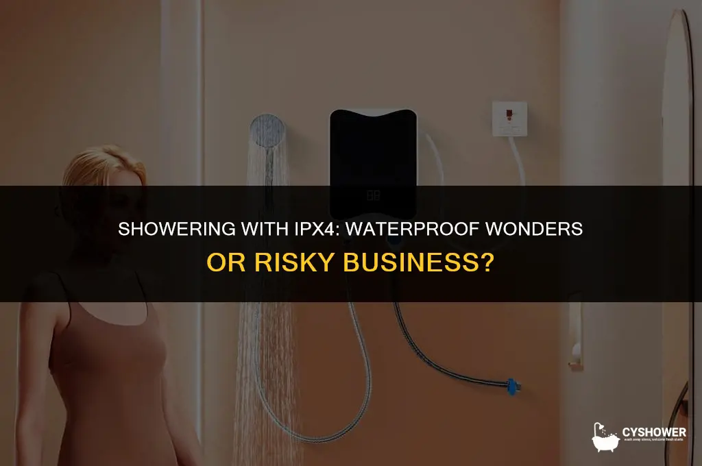 can i use ipx4 in the shower