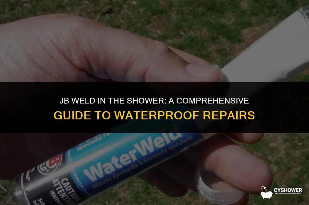 can i use jb weld on a shower