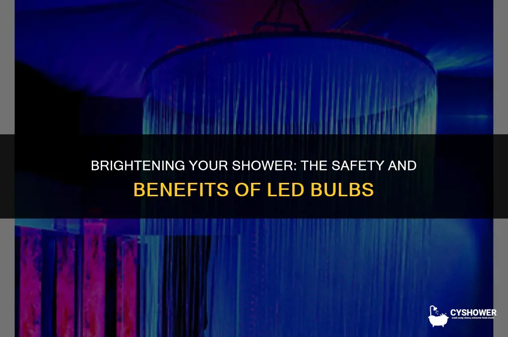 can i use led bulbs in a shower