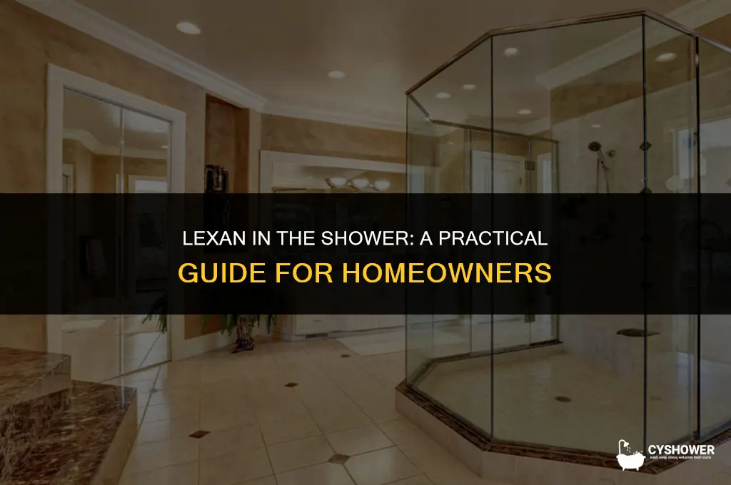 can i use lexan for my shower