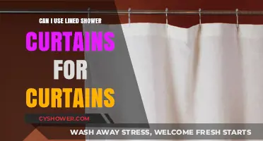 Creative Repurposing: Lined Shower Curtains as Window Treatments?