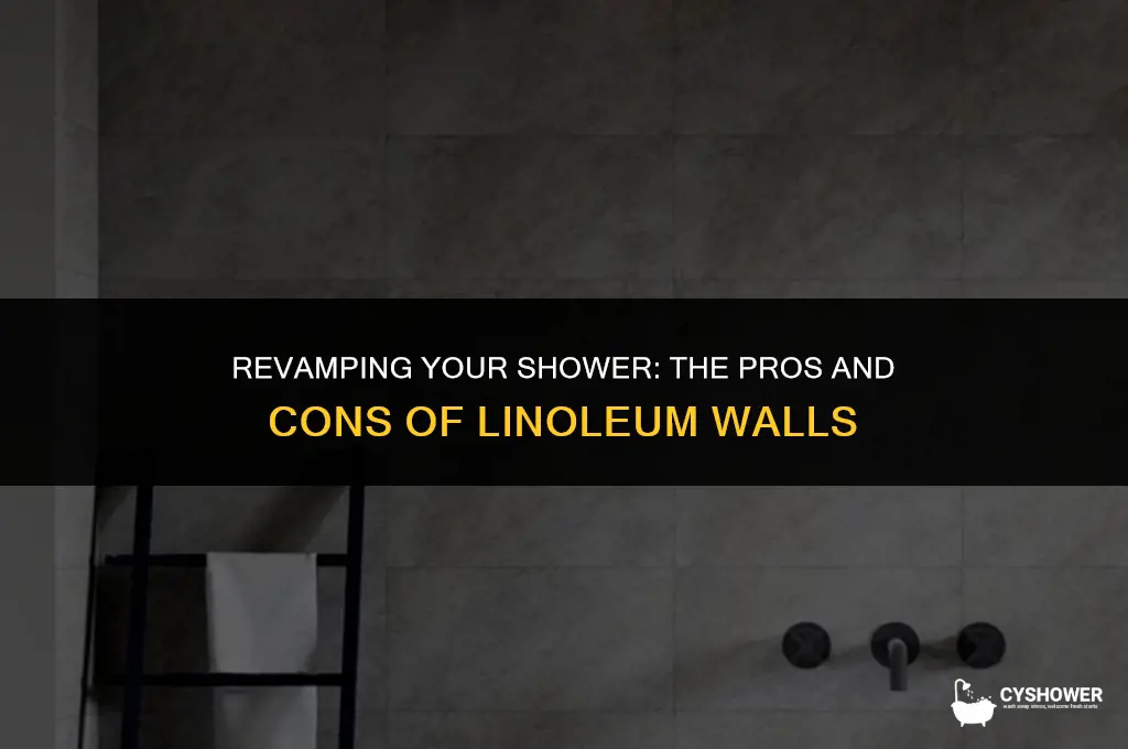 can i use linoleum shower walls