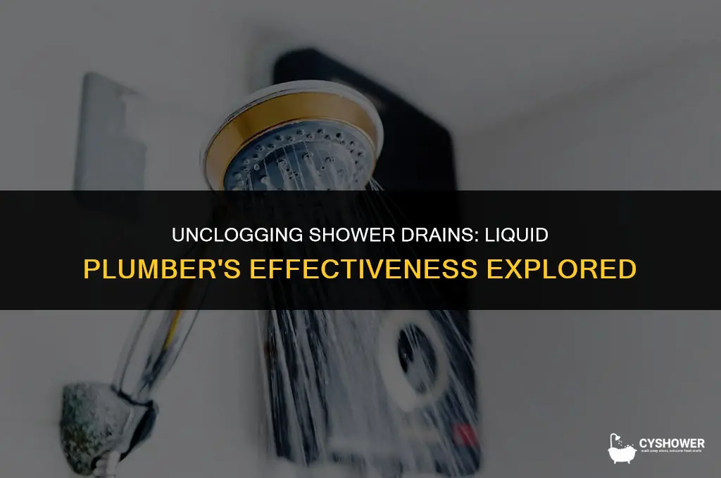 can i use liquid plumber in shower drain