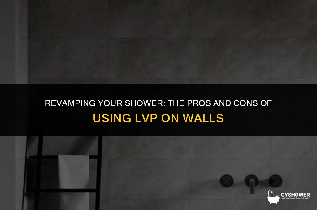 can i use lvp on shower walls