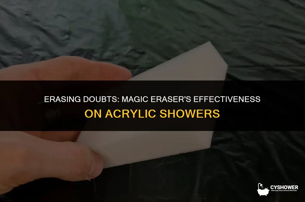 can i use magic eraser on acrylic shower