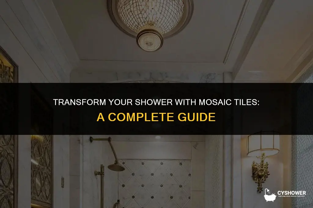 can i use mosaic tile for a shower