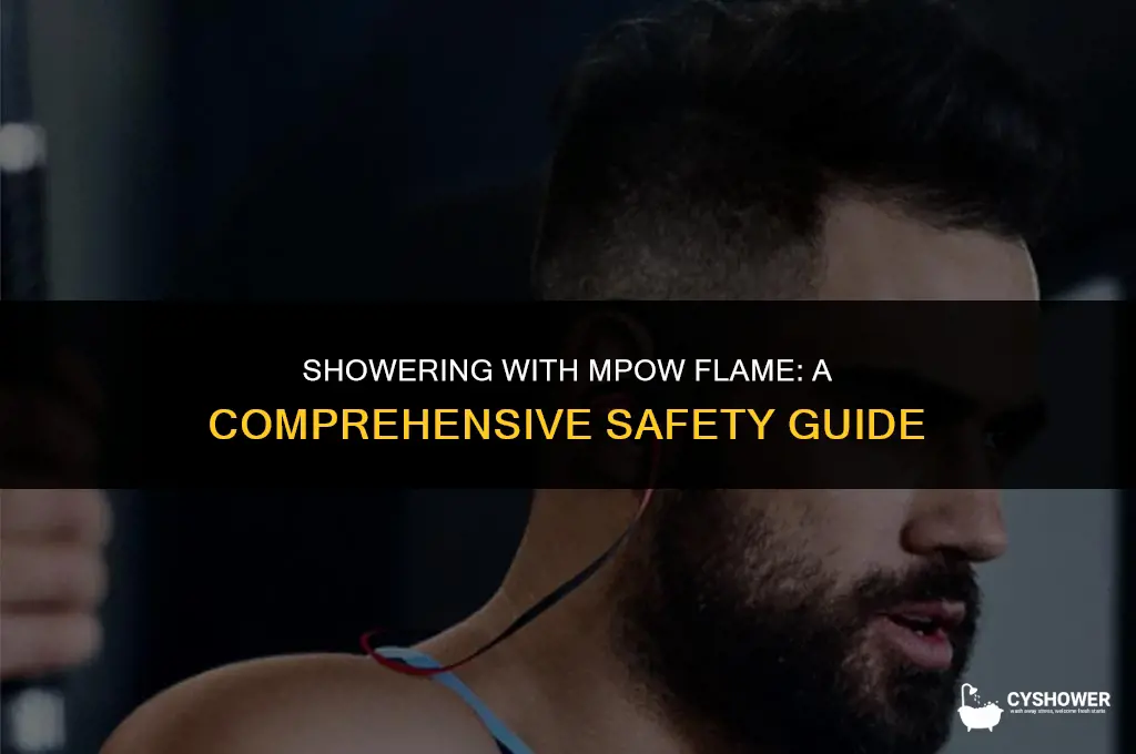 can i use mpow flame in shower