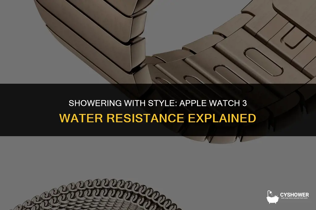 can i use my apple watch 3 in the shower