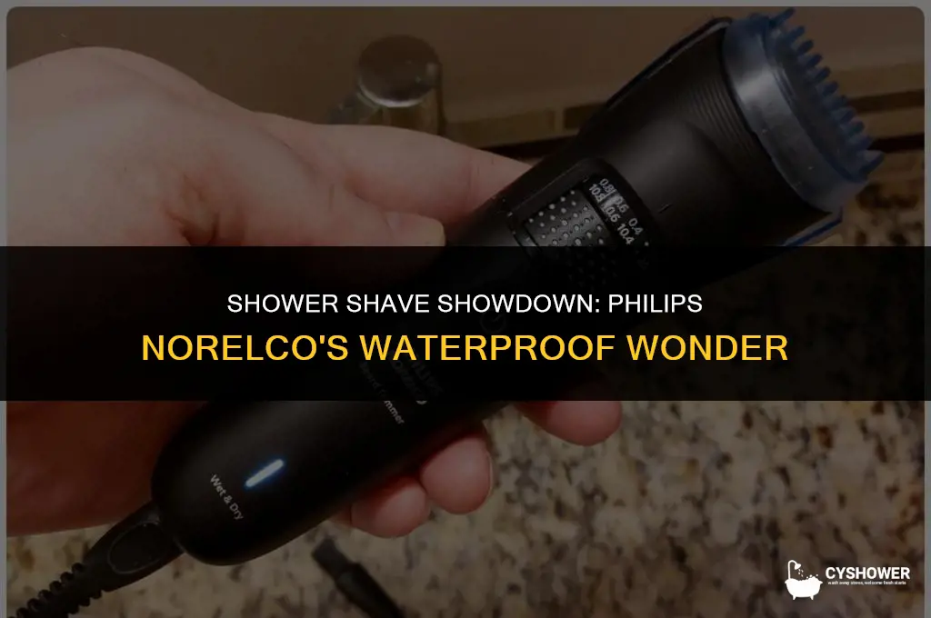 can i use my philips norelco in the shower