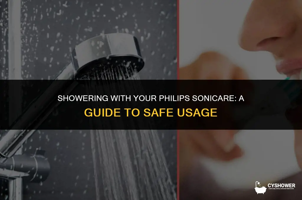 can i use my philips sonicare in the shower