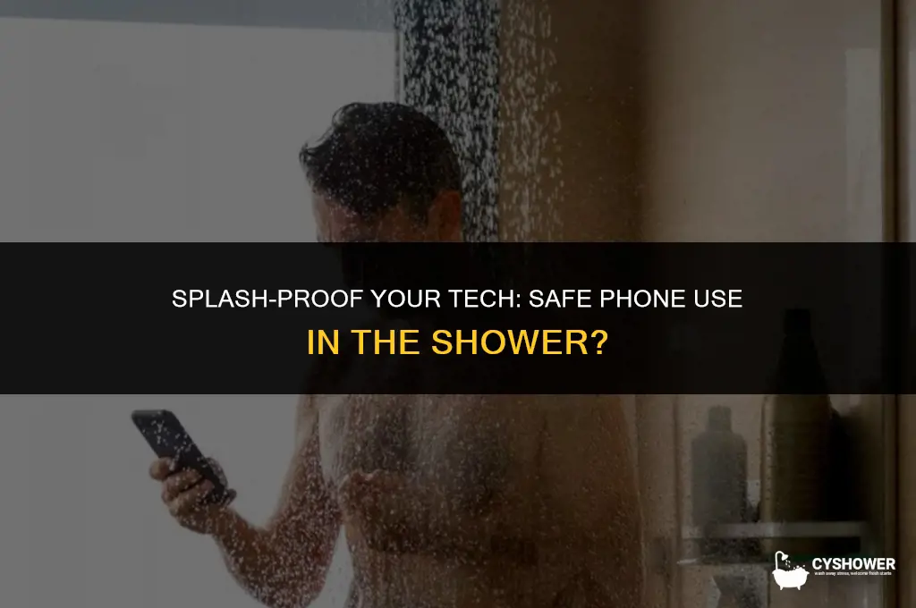 can i use my phone in the shower