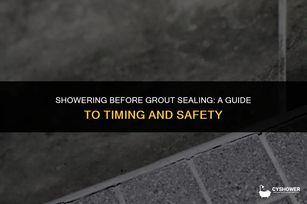 can i use my shower before sealing the grout