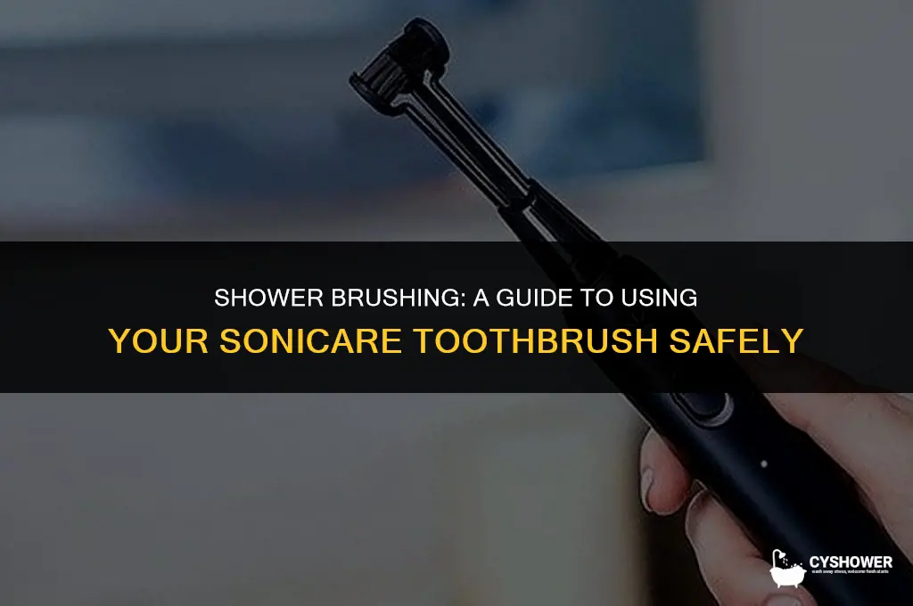 can i use my sonicare toothbrush inside the shower