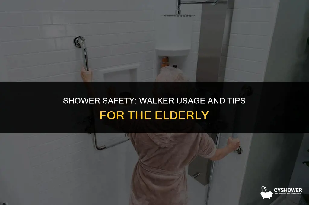 can i use my walker in the shower