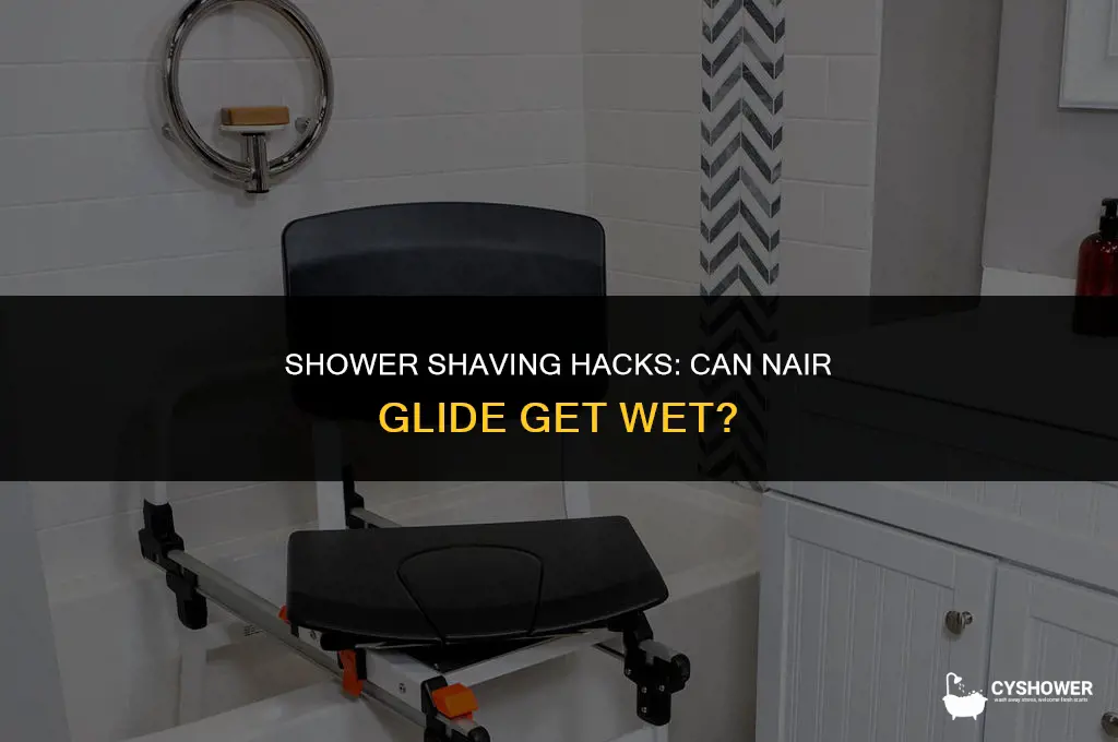 can i use nair glide in the shower