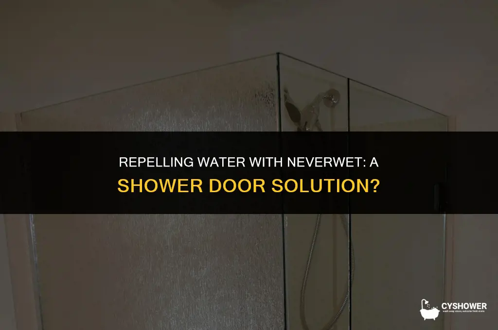 can i use neverwet on my shower doors