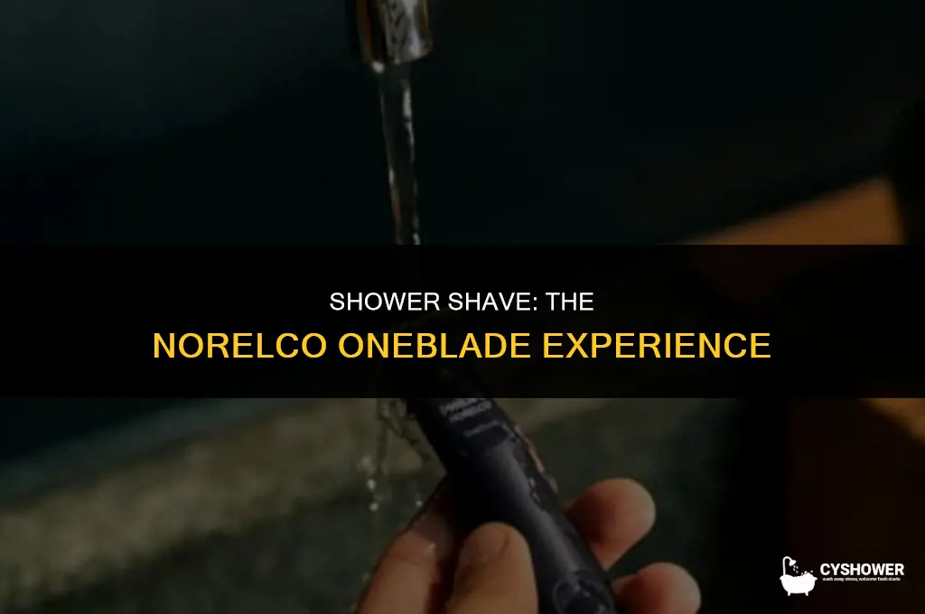 can i use norelco oneblade in the shower